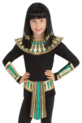 Obrázok produktu pre Smiffys – egyptský kostým pre deti SM3677 (jednotná veľkosť) (zlatá/zelená)