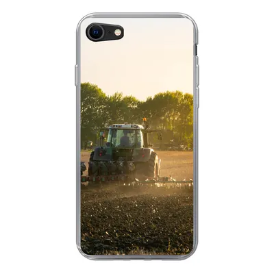Produktbild von MuchoWow® Handyhülle Schutzhülle Hülle für iPhone 8 Traktor - Vogel - Land Silikon Softcase Handy Hülle - Schutzhaube