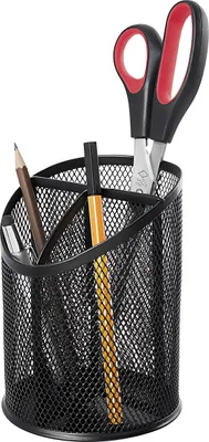 Immagine prodotto di WEDO astuccio per matite Office, in filo di metallo, 3 scomparti, nero