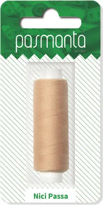 Produktbild von Universalfaden für Hand- und Maschinennähen Pasmanta 200 cm - Beige
