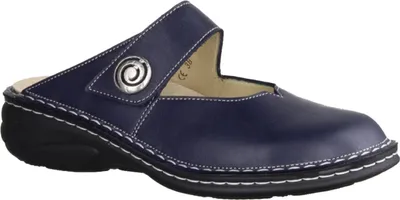 Produktbild von Finn Comfort Canaro Damen, Pantolette, Wechselfußbett, Leder, Dunkelblau - Marken Finn Comfort, Blau, leder (nube)