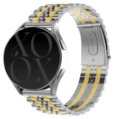 Produktbild von Stahlarmband silber/gold (22 mm)