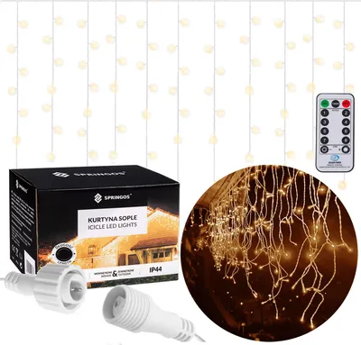 Immagine prodotto di Luci di fata 300 LED 14,5 M bianco caldo telecomando 8 wireless