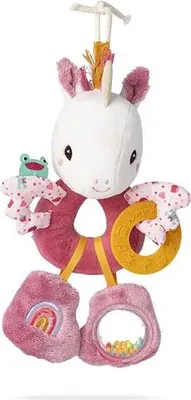 Image de Lilliputiens - Anneau d'activité Lena hochet bébé licorne - stimule les sens