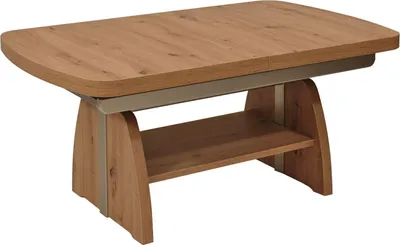 Produktbild von Funktionstisch ausziehbar Cassy 125(165, 205, 245) x 75 x 55-74 Couchtisch Wildeiche 16162