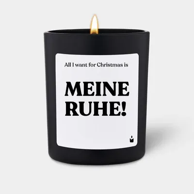 Produktbild von ChattyCandles Duftkerze Flowery All I want for Christmas is meine Ruhe!