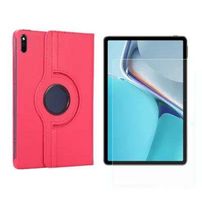 Produktbild von 2in1 Tablet Set für Huawei MatePad 11 2021 11 Zoll mit Magnet Cover Auto Sleep/Wake Ruhemodus + Schutzfolie Hülle Smart Case Hartglas