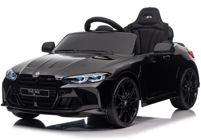 Produktbild von BMW M4 - Kinder Elektroauto - 12V - mit Fernbedienung - Ledersitz - Gummireifen - Schwarz