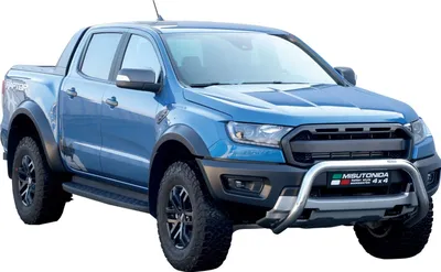 Zdjęcie produktu dla Listwa ochronna przedniego zderzaka do Ford Ranger Raptor 2019-2025 ø76 mm stalowa srebrna