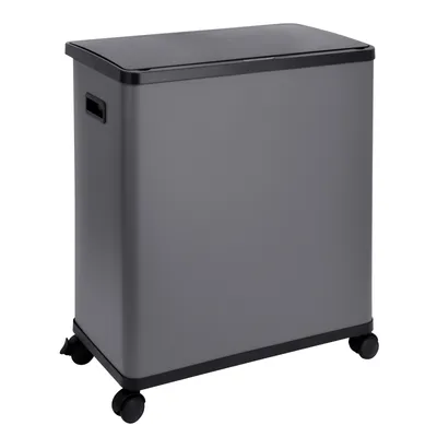 Produktbild von SVITA SR2X30 Sensormülleimer Abfalleimer 2fach 60l inkl. Inneneimer Räder Grau