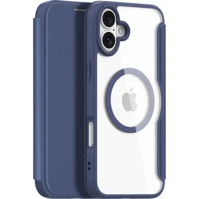 Produktbild von iPhone 16 Plus Hülle - Dux Ducis Skin X Pro Series Klapphülle - MagSafe Compatible - Blau