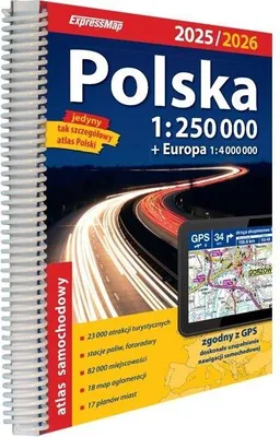 Produktbild von Polen-Autoatlas 1:250 000, Ausgabe 2025