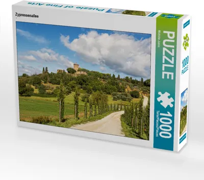 Produktbild von CALVENDO Puzzle Zypressenallee | 1000 Teile Lege-Größe 64x48cm Foto-Puzzle für glückliche Stunden