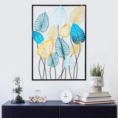 Immagine prodotto di Wallity, Atmi 2, Accessorio decorativo da parete in metallo, 100 % METALLO, Multicolore, 50 x 70 cm