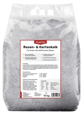 Produktbild von Ruemar Rasen- und Gartenkalk fein gekörnter kohlensaurer Kalk (15 kg)