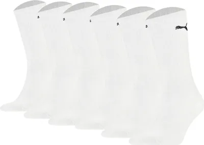 Produktbild von PUMA Uni Sportsocken, 6 Paar - Tennissocken, Crew Sport Socken, einfarbig Weiß 35-38