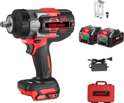 Obrázek produktu pro Rázový utahovák, točivý moment 2800 N.M, bezdrátový s akumulátorem, 2 baterie, sada B, EU-b