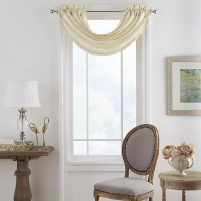 Productafbeelding van Home Fashions Versailles Kamer-verduisterende Faux-Silk Waterval Venster Valance