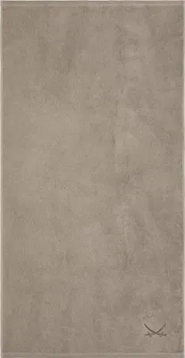 Produktbild von Sansibar Sylt Badetuch, Saunatuch „Classic“, 90x180 cm, taupe, hochwertiger Säbel-Stickerei, hautfreundlich, pflegeleicht