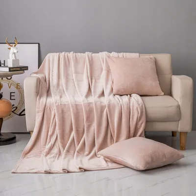 Obrázek produktu pro Spod Ig?y i Nitki Přehoz na postel z mikrovlákna 150x200 Solo powder pink