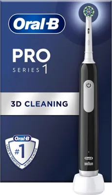 Immagine prodotto di Oral-B | Electric Toothbrush | Pro Series 1 Cross Action | Rechargeable | For adults | Number of brush heads included 1 | Number of teeth brushing modes 3 | Black