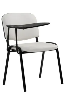 Produktbild von Stuhl HLO-CP111 mit Klapptisch Kunstleder weiß