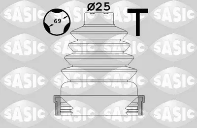 Produktbild von SASIC Faltenbalgsatz Antriebswelle Vorne Innen für RENAULT Clio III Schrägheck (BR0/1, CR0/1) 1904023