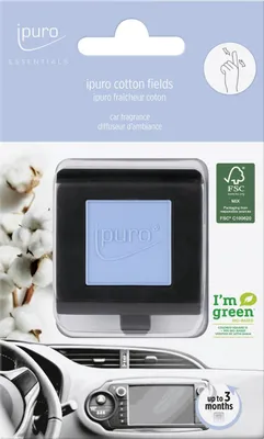 Produktbild von ipuro Essentials Autoduft Baumwolle Fields