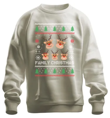 Immagine prodotto di Famiglia Maglione di Natale Famiglia - Regalo di Natale Natale Felpa Pullover Unisex, Natura, M