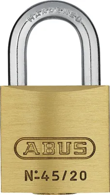 Produktbild von Vorhängeschloss Abus 45/20 Messing Lock-Tag 20 mm