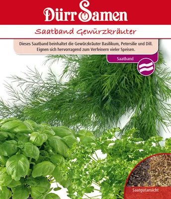 Produktbild von Gewürzkräuter Saatband | Kräutersamen von Dürr Samen