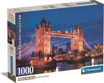 Obrázek produktu pro Clementoni puzzle 1000 Kompaktní most v noci 39772