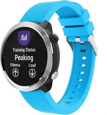 Produktbild von Strap-it Garmin Vivoactive 4 Armband Silikon - 45 mm - Hellblau