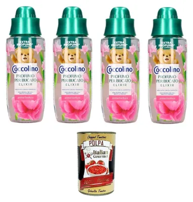 Produktbild von Coccolino Profumatore bucato prima fioritura Wäscheparfümeur vor der Blüte 4x342ml+ Italian Gourmet polpa 400g