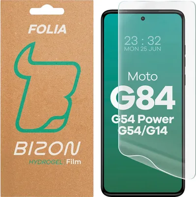Produktbild von Hydrogel Folie für den Bildschirm für Motorola Moto G14 4G / G54 5G / G54 Power 5G / G84 5G, Bizon Glass Hydrogel Front, 1 Stück