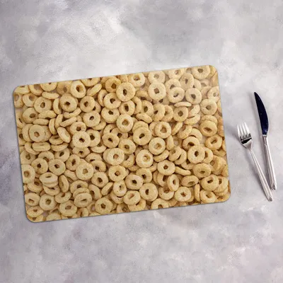 Produktbild von Tischset 6x45x30 cm + 6x10fi cm Platzset Tischmatte Platzmatte Untersetzer - Hafer Müsli Frühstück