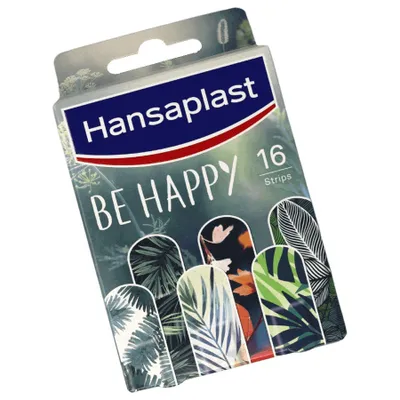 Produktbild von Hansaplast Be Happy, 1,9 x 2,7 cm, Rechteckig, Mehrfarbig, 16 Stück(e)