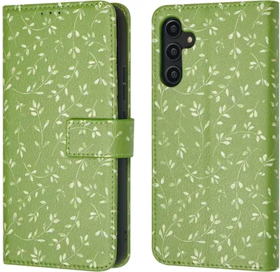 Immagine prodotto di Custodia a libro imoshion Design Samsung Galaxy A14 (5G/4G) - Green Flowers
