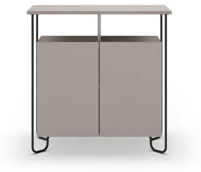 Image de CALICOSY - Buffet 2 portes avec pieds en métal L80 cm - DILLY