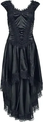 Produktbild von Sinister Gothic Mittellanges Kleid Damen Gothic Dress schwarz XL