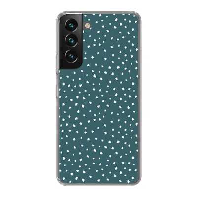 Produktbild von MuchoWow® Handyhülle Schutzhülle Hülle für Samsung Galaxy S22 Plus Polka dots - Weiß - Grün Silikon Softcase Handy Hülle - Schutzabdeckung