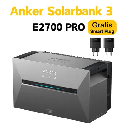 Produktbild von Anker SOLIX Solarbank 3 E2700 Pro Balkonkraftwerkmit Smart Plug und Smart AI Eigenschaften,mit Energiespeicher 2.688kWh