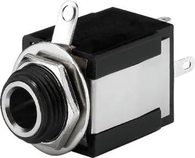Produktbild von MONACOR T-635SI Mono-6,3-mm-Klinken-Einbaubuchse