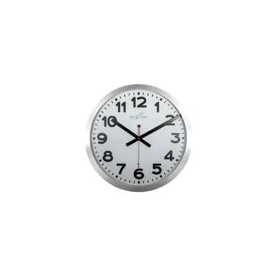 Obrázek produktu pro NeXtime - 3999ARRC - Rádiem řízené nástěnné hodiny - 35 cm - stříbrné - stanice