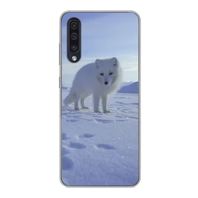 Produktbild von MuchoWow® Handyhülle Schutzhülle Hülle für Samsung Galaxy A30s Fuchs - Schnee - Berge Silikon Softcase Handy Hülle - Karteninhaber
