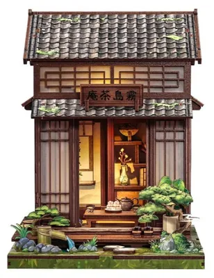 Produktbild von Miniatur-Hausbaukasten, Kirishima Cha-an, 19 x 14 cm