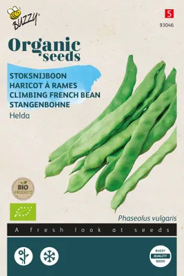 Productafbeelding van Stangenboon Hilda |  stangenboonzaad van Buzzy Seeds [Te gebruiken tot 07/2024]