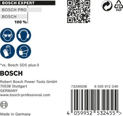 Image de Foret marteau Expert SDS-7X D.10mm L.200mm L.265mm SDS-Plus 10 pcs.BOSCH