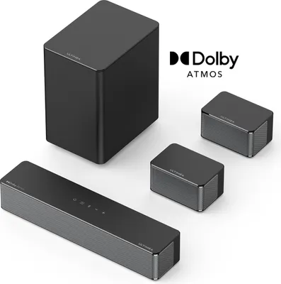 Immagine prodotto di ULTIMEA Soundbar 5.1 Dolby Atmos, sistema audio surround 3D Soundbar per televisori, altoparlanti TV per home cinema con bassi regolabili