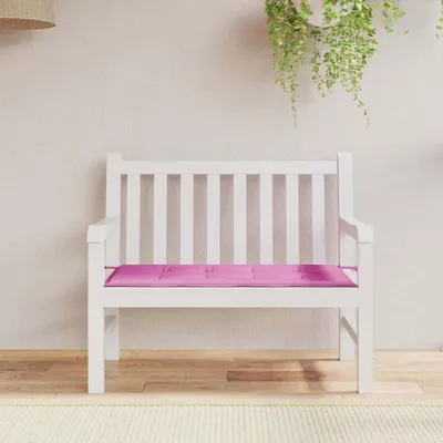 Image de Coussin de siège vidaXL, tissu Oxford, rose, 120 x 50 x 3 cm